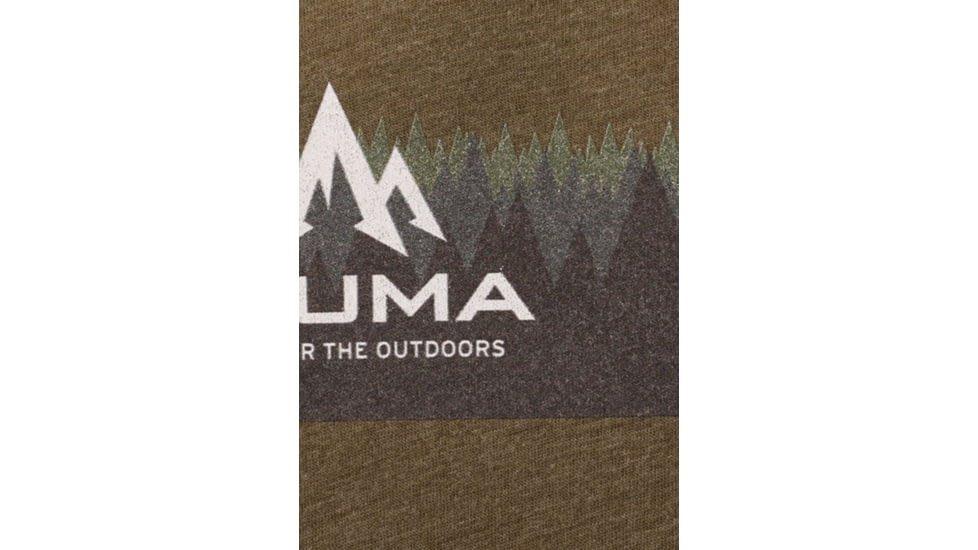 Pnuma Outdoors Lifestyle Forest T-Shirt - Mens, Military Green, S, PSSFMGL