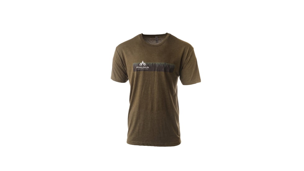 Pnuma Outdoors Lifestyle Forest T-Shirt - Mens, Military Green, S, PSSFMGL