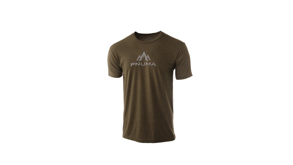 Pnuma Outdoors Lifestyle Logo Mark T-Shirt - Mens, Military Green, L, PSSLMMGS