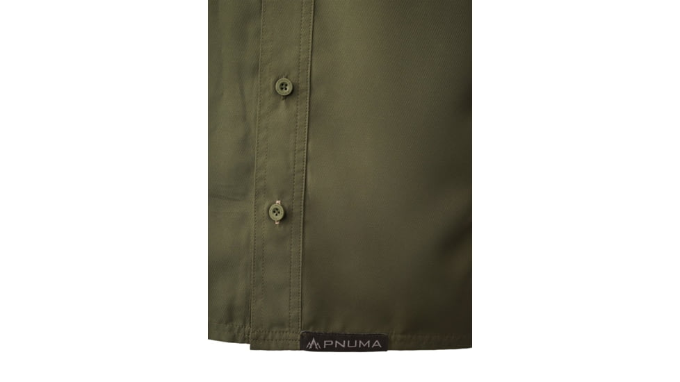 Pnuma Outdoors Long Sleeve Shooting Shirt - Mens, Dark Olive, L, PLSSSCYL