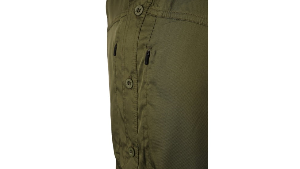 Pnuma Outdoors Short Sleeve Shooting Shirt - Mens, Dark Olive, L, PSSSSCYL