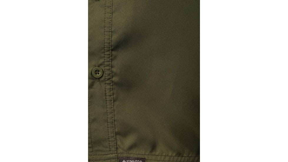 Pnuma Outdoors Short Sleeve Shooting Shirt - Mens, Dark Olive, L, PSSSSCYL