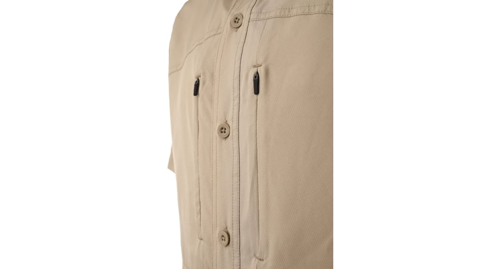 Pnuma Outdoors Short Sleeve Shooting Shirt - Mens, Desert Tan, 2XL, PSSSSGXX