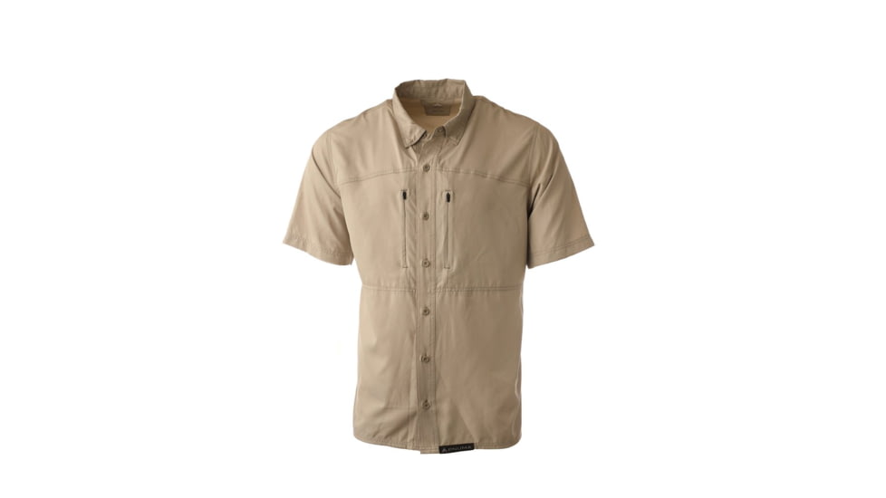 Pnuma Outdoors Short Sleeve Shooting Shirt - Mens, Desert Tan, 2XL, PSSSSGXX