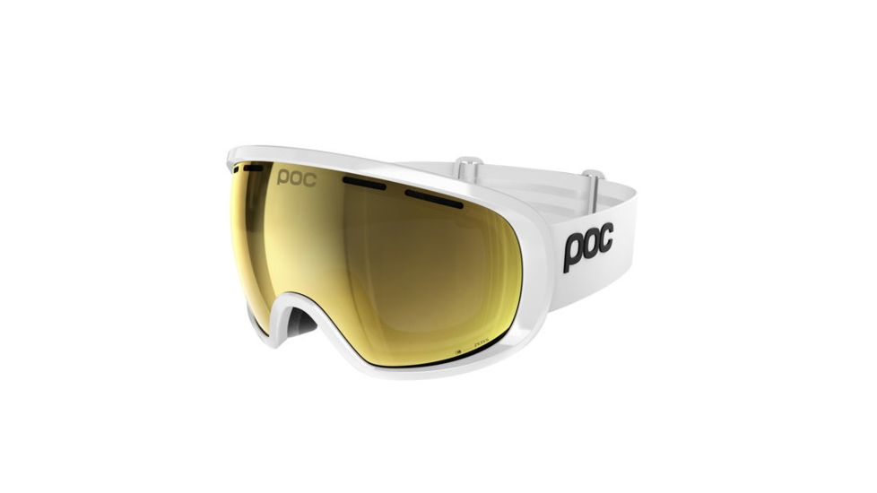 POC Fovea Clarity With Extra Lens Snow Goggles, Hydrogen White/Spektris Gold, 40405WHG