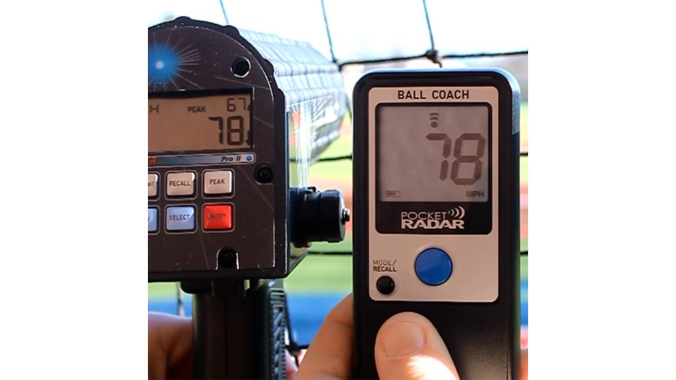 Pocket Radar Ball Coach Pro-Level Speed Training Tool-Radar Gun, Black, 4.7x2.3x0.8 in. 5176600206-CE