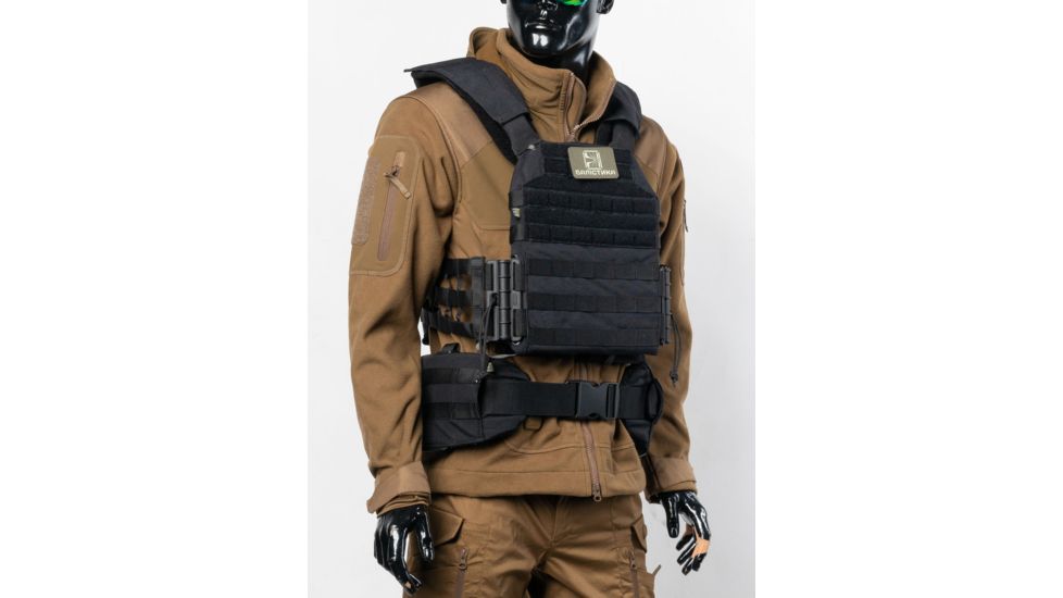 PODAVACH Ergonomic tactical chest rig, Black, NSN n, BL-BLT-BL