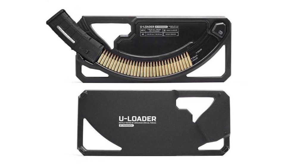 PODAVACH U-Loader , Basic, AR15, AK Magazine Speed Loader, Black, NSN n, L15BL