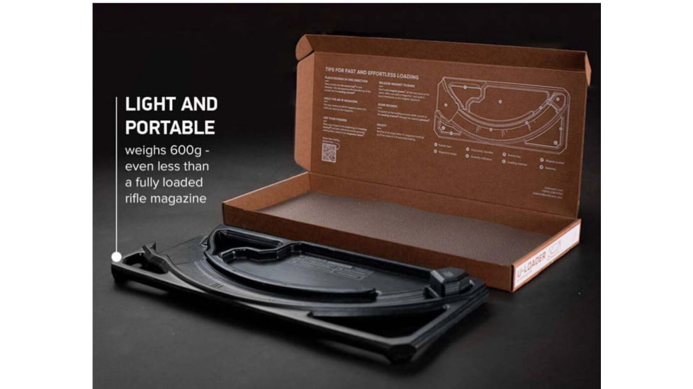 PODAVACH U-Loader , Basic, AR15, AK Magazine Speed Loader, Black, NSN n, L15BL