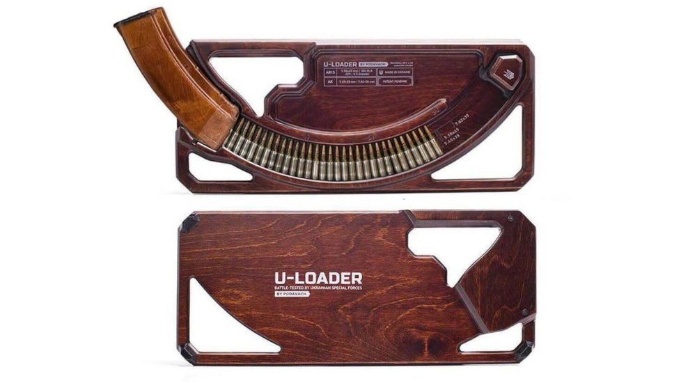 PODAVACH U-Loader , Basic, AR15, AK Magazine Speed Loader, Natural wood, NSN n, L15BR