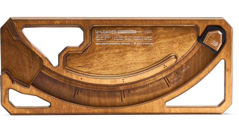 PODAVACH U-LOADER AK/AR15 Magazine Speed Loader, Walnut, L15WN
