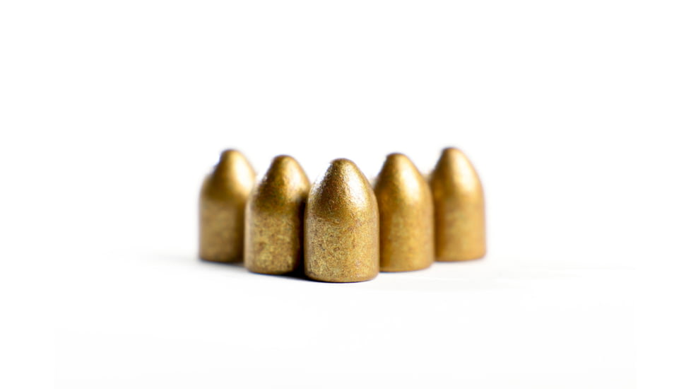 Podium 124 Grain, 9mm Round Nose, Bevel Base, Hi-Tek Pistol Bullets, 250 pc, Re-load Only, Bronze, 9mmroundbullet12 4-250