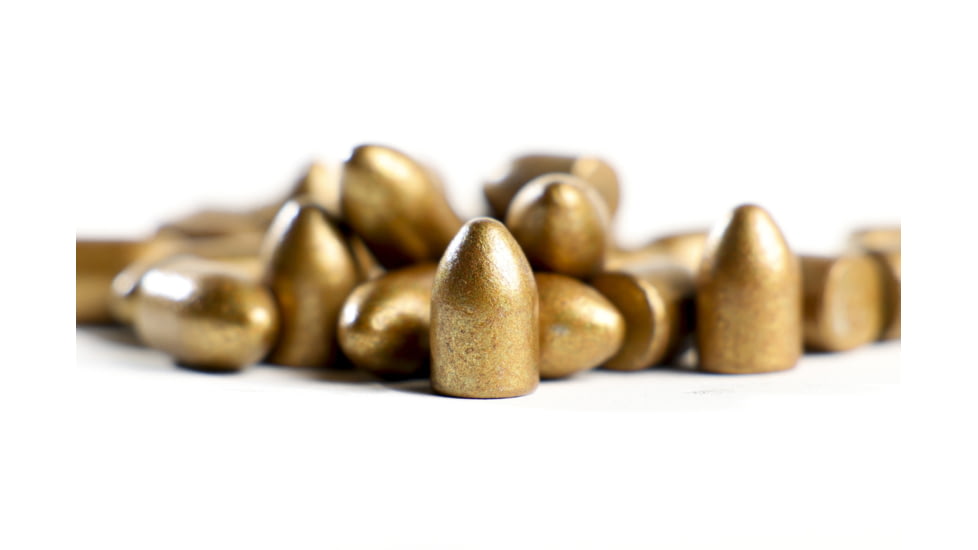 Podium 124 Grain, 9mm Round Nose, Bevel Base, Hi-Tek Pistol Bullets, 250 pc, Re-load Only, Bronze, 9mmroundbullet12 4-250