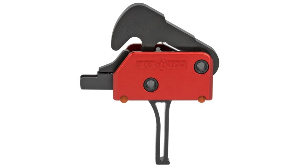 POF USA EPP Two - Stage Trigger with KNS Anti-Walk Pins, 4 lb Pull Weight, Red/Black, 1510