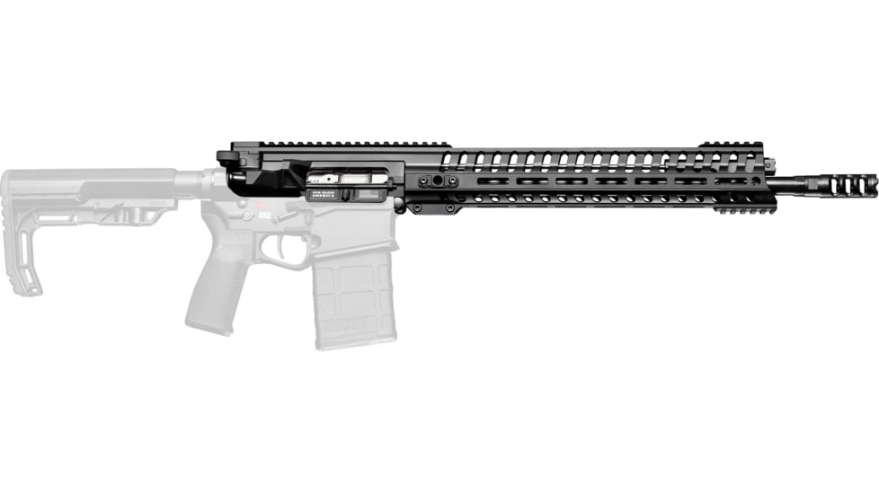 POF USA Revolution Piston Upper Receiver, 308 WIN, 18.5in Barrel, Rifle Length, 1-10 Twist, 5/8x24, 14.5in M-Lok Rail, Triple Port Muzzle Break, Black, 1818