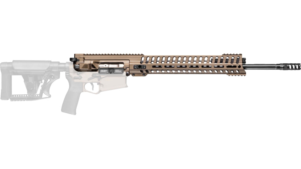 POF USA Revolution Piston Upper Receiver, 308 WIN, 18.5in Barrel, Rifle Length, 1-10 Twist, 5/8x24, 14.5in M-Lok Rail, Triple Port Muzzle Break, Burnt Bronze, 1819