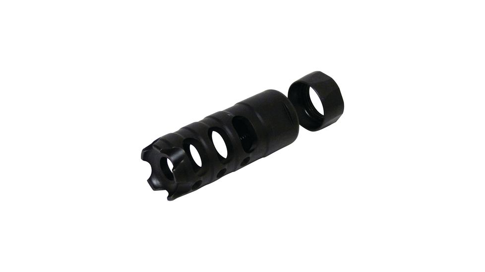 POF USA Three Chamber Muzzle Brake And Locknut Kit .308 Caliber Black