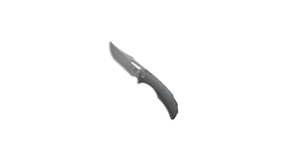 Poikilo Blade Poikilo Blade Armadillo S2 Frame Lock Knife Dark Stonewash Titanium 3.5" DSW, Gray, Bohler M398, adult, BHQ-224624