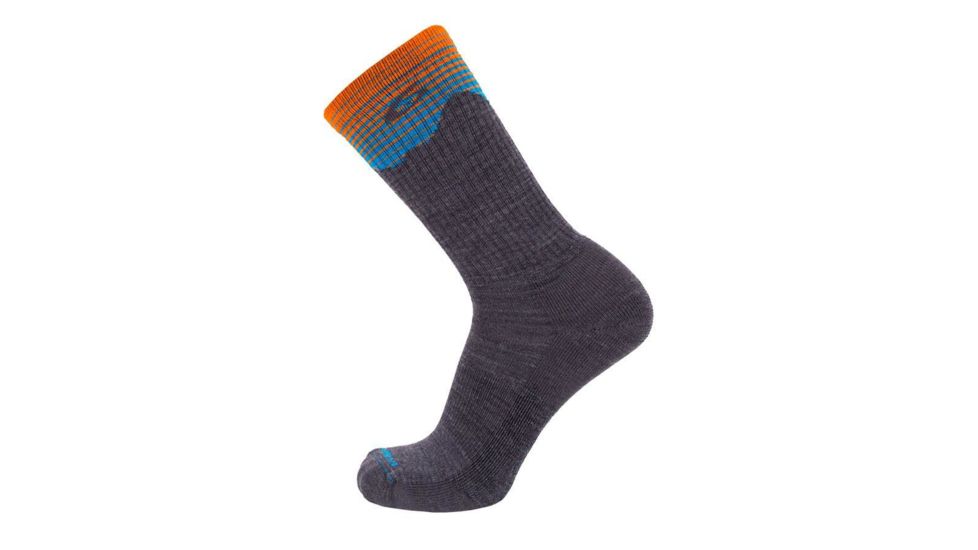 Point 6 37.5 Hiking Peak Medium Crew Men's Socks, Gray, Small 3572-200-05