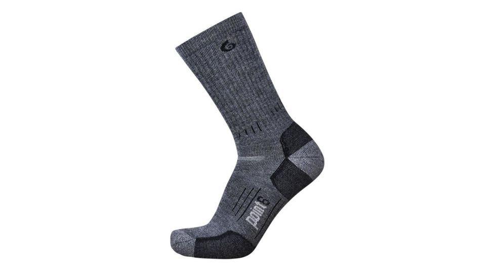 Point 6 Boot Medium Mid-Calf  Men's Socks, Gray, Medium 1806-200-06