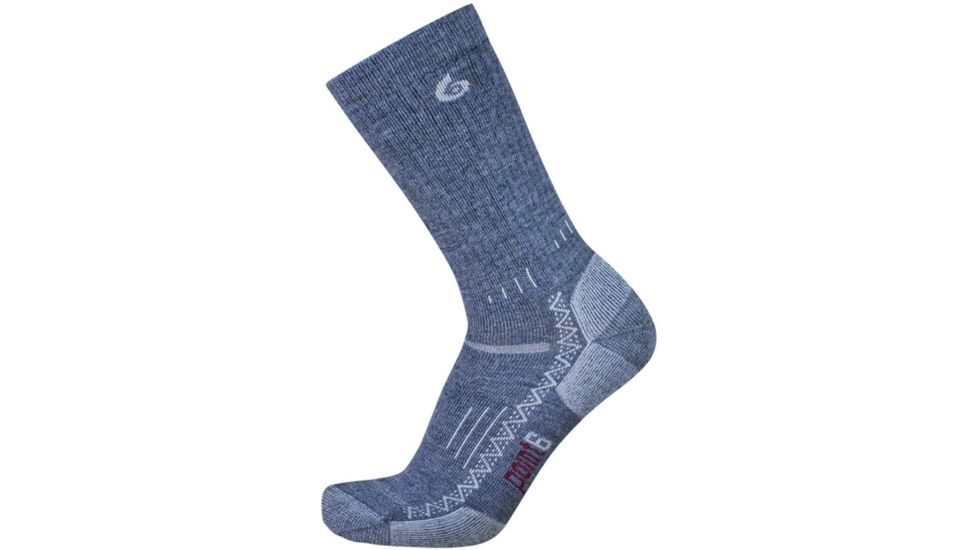 Point 6 Boot Medium Mid-Calf Sock - Men's-Grey-X-Large