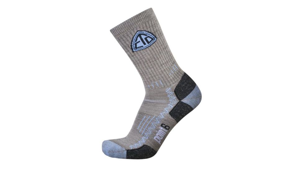 Point 6 CDT Hiking Tech Light Crew Men's Socks, Taupe, Medium 1550-202-06