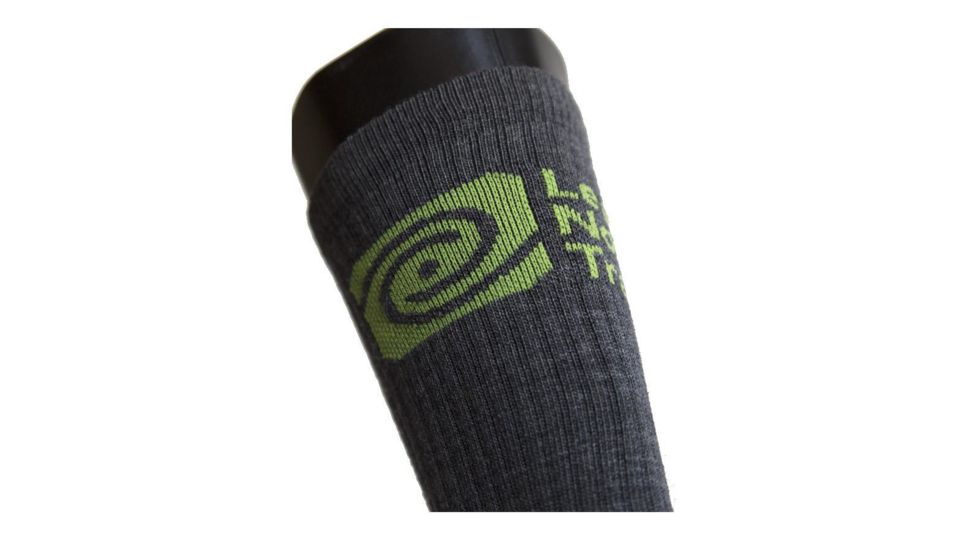 Point 6 Leave No Trace Hiking Light Crew Men's Socks, Gray, Large 2008-200-07