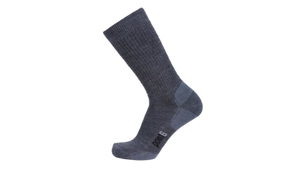 Point 6 Lifestyle Light Crew  Men's Socks, Gray, Large 1101-200-07