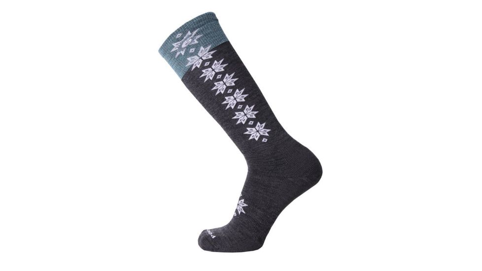 Point 6 Ski/Christie II Light OTC Women's Sock, Gray, Small 1429-200-05