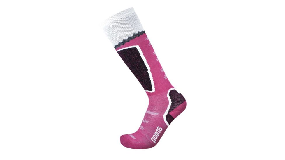 Point 6 Ski Pro/Frost Light OTC Women's Sock, Lipstick, Small 1417-605-05
