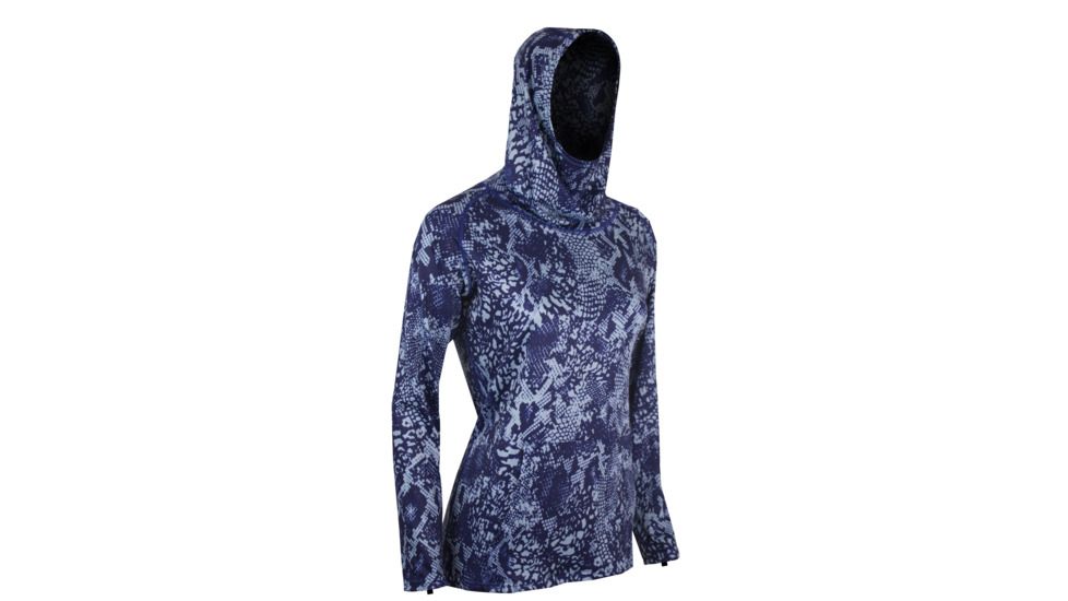 Polarmax Womens Hoodie Blue Floral Sm 3S31CHQP-B.FLOR-SM