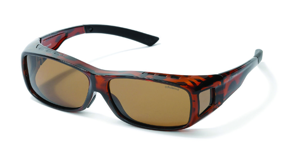 Polaroid Eyewear Avery SunCovers - Brown, Polar Brown Lenses PD8045B
