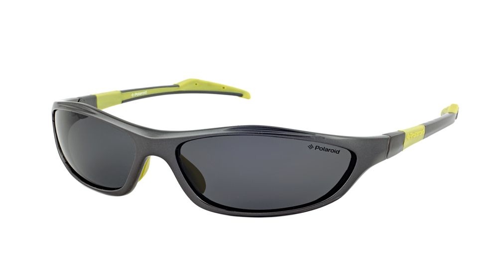 Polaroid Brett Bifocal Sunglasses, Metallic Grey/Lime Green Frame PDP7000YBF