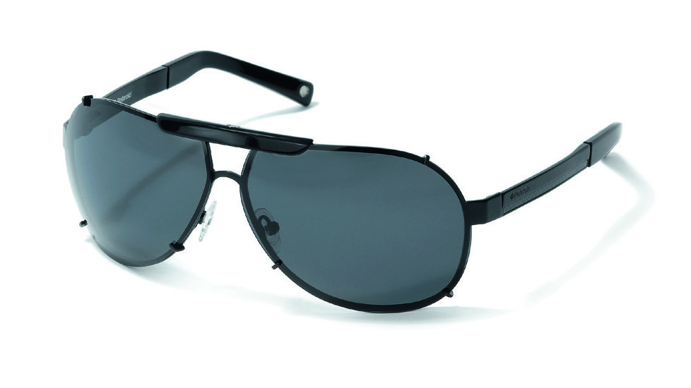 Polaroid Everette Sunglasses - Black, Polarized Grey Lenses PDX4100Z