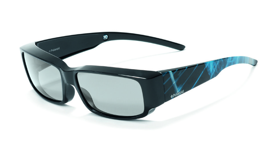 Polaroid 3D Fashion Cover 3D Glasses - Black/Blue PDN8102A