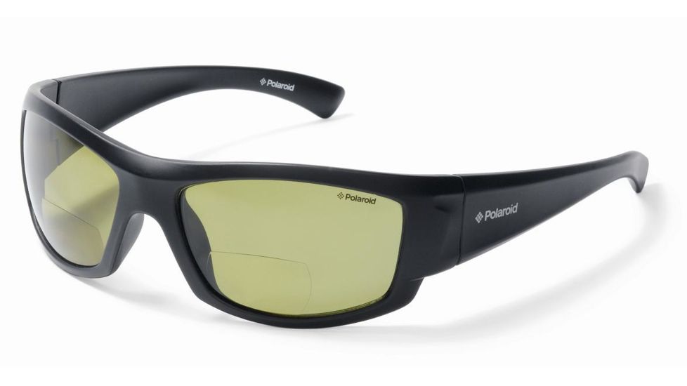 Polaroid Joseph Sport Sunglasses - Black Frame, Polarized Yellow Bifocal Lenses PDP7113Y