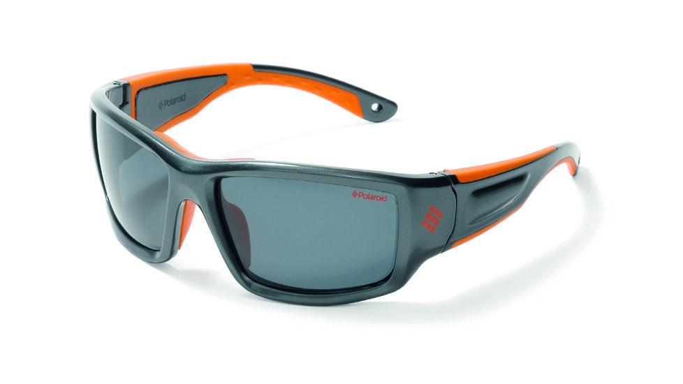 Polaroid Oliver Prescription Sunglasses, Grey/Orange Frame PDP7125Y