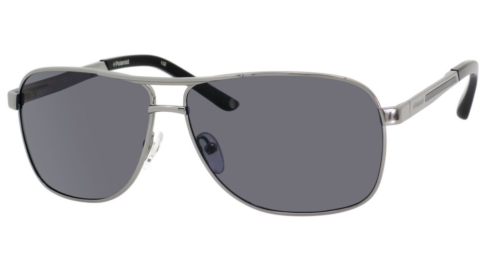 Polaroid X 4307/S Sunglasses X4307S-0A4X-1T-6112 - B / Gunmetal Frame, Gray Polarized Lenses, Lens Diameter 61mm, Distance Between Lenses 12mm