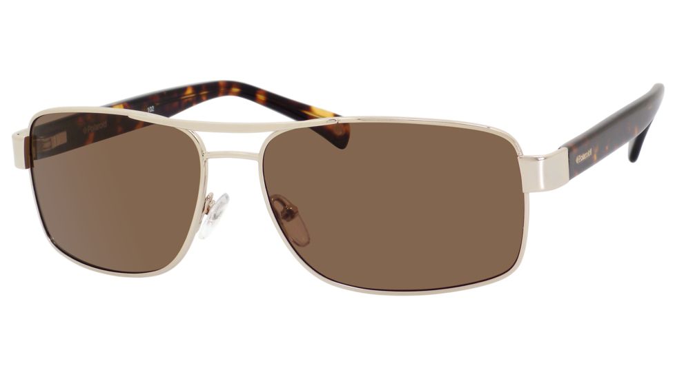 Polaroid X 4316/S Sunglasses X4316S-000U-2P-6015 - B / Gold Frame, Brown Polarized Lenses, Lens Diameter 60mm, Distance Between Lenses 15mm