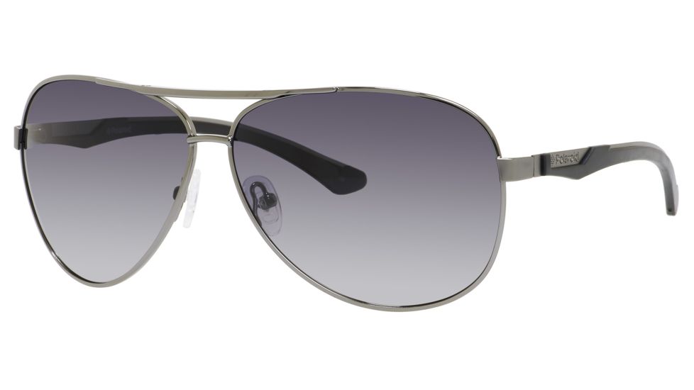 Polaroid X 4411/S Single Vision Prescription Sunglasses X4411S-03Z3-ML-6311 - Frame Color Gunmetal Black, Lens Diameter 63 mm