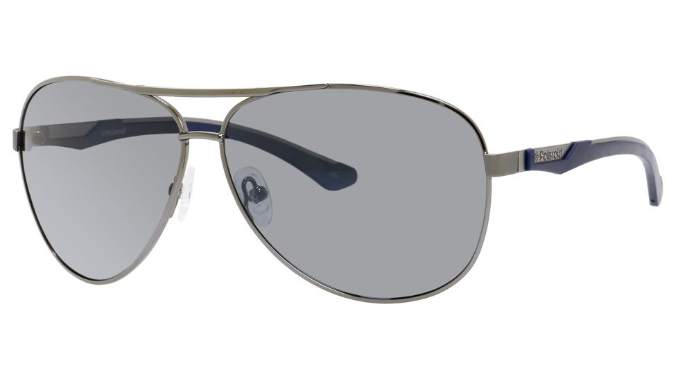Polaroid X 4411/S Single Vision Prescription Sunglasses X4411S-0S3T-YA-6311 - Frame Color Gunmetal, Lens Diameter 63 mm