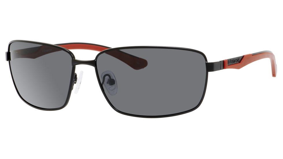 Polaroid X 4413/S Single Vision Prescription Sunglasses X4413S-00A2-1T-6314 - Frame Color Black Red, Lens Diameter 63 mm