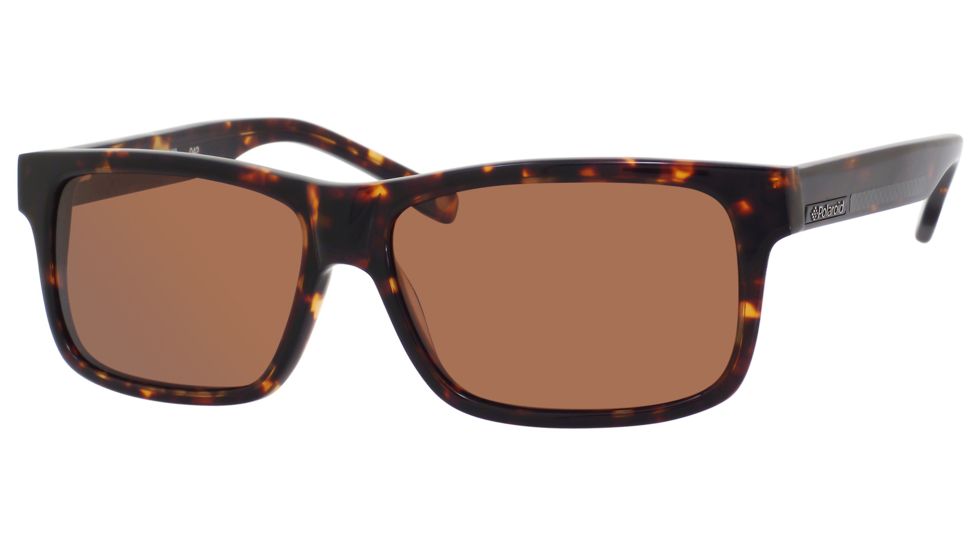 Polaroid X 8300/S Sunglasses X8300S-00BM-OX-5915 - Havana Frame, Copper Polarized Lenses, Lens Diameter 59mm, Distance Between Lenses 15mm
