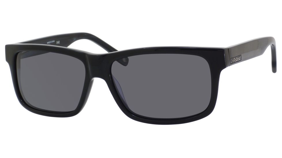 Polaroid X 8300/S Sunglasses X8300S-0KIH-1T-5915 - Black Frame, Gray Polarized Lenses, Lens Diameter 59mm, Distance Between Lenses 15mm