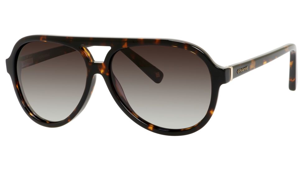 Polaroid X 8401/S Progressive Prescription Sunglasses X8401S-0REH-S7-5713 - Lens Diameter 57 mm, Frame Color Havana Gold