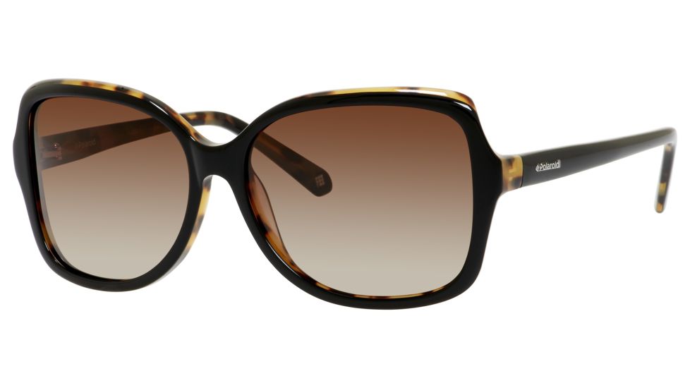 Polaroid X 8404/S Sunglasses X8404S-0KIH-S7-5915 - Black Frame, Brown Gradient Polarized Lenses, Lens Diameter 59mm, Distance Between Lenses 15mm