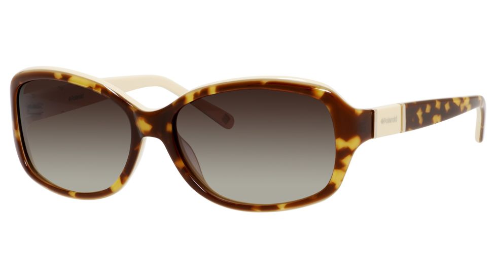 Polaroid X 8406/S Single Vision Prescription Sunglasses X8406S-004A-S7-5615 - Lens Diameter 56 mm, Frame Color Light Havana