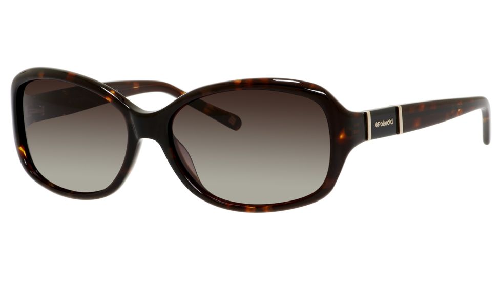 Polaroid X 8406/S Single Vision Prescription Sunglasses X8406S-0REH-S7-5615 - Lens Diameter 56 mm, Frame Color Havana Gold