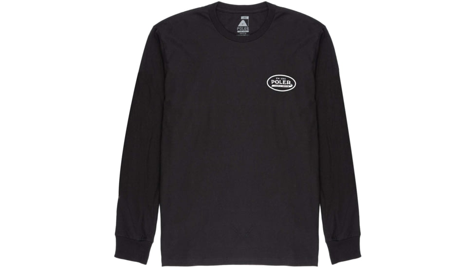 Poler Brand Brand Long Sleeve Shirt, Small, Black, 214APM2204-Black-S