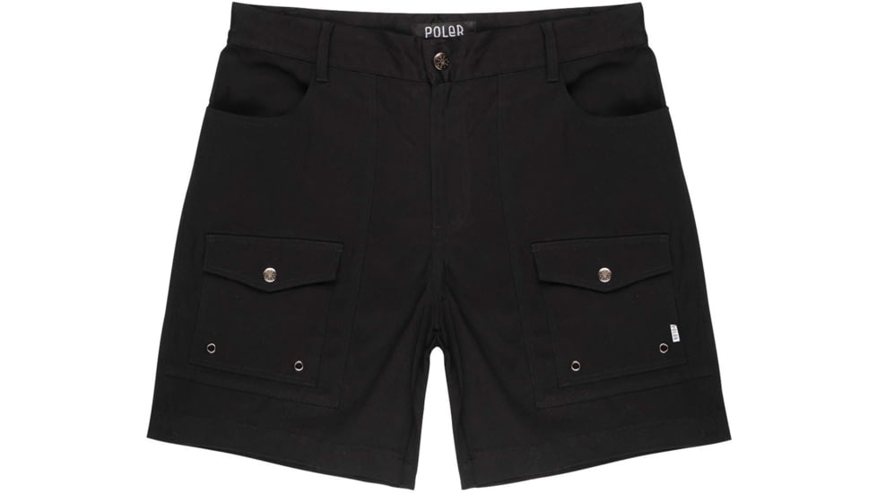 Poler Camp Shorts, 36 in Waist, Black, 211APM4001-Black-36